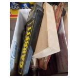 Lot with gun cleaning rod, metal detector, chuck k