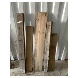 Lot with several planks
