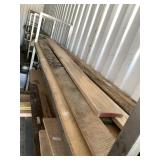 Lot with several planks