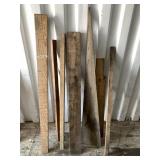 Lot with several planks