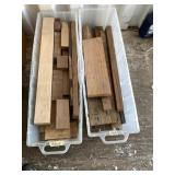 Lot with several planks