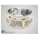 14kt White and yellow gold men