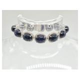 14kt white gold and star sapphire bracelet, includ