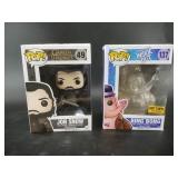 2 Assorted Funko Pop figurines
