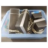 Set of Sony speakers with cords and harnesses in w