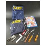 Lot of 2 Youth tool belts and  Naruto 24 on DVD