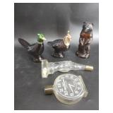 Box of Avon vintage perfume bottles: Percussion ca