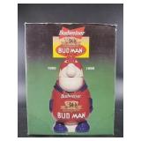 Budweiser 1999 30th anniversary Bud Man sign in or