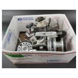 Assorted fishing reels