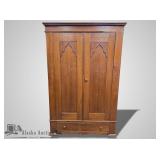 Antique Walnut Armoire/wardrobe, c.1850s solid wal