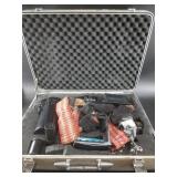 Camera lot: 2 vintage Cannon AE-1 film cameras wit