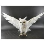 Hand made ceiling hanging owl made with duck feath