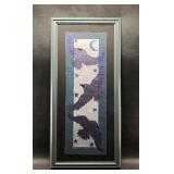 Signed and numbered print , fiber art, framed 'Tri