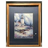 Framed print of a New England Lighthouse, 26.5' x