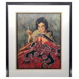 Janson watercolor of a Pacific Northwestern blanke