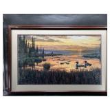 Ed Tussey Signed and numbered print  'Sunset Loons