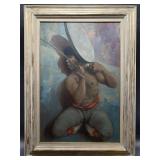Harvey Goodale outrageous original oil on canvas o