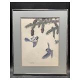 John Pitcher signed print, Double matted and frame