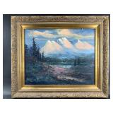 Ethel  "Scoop" Schwantes original oil on canvas, o
