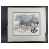 Rie Munoz signed and numbered print, "Crab Pots, S