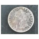 Morgan silver dollar:  1890 S