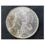 Morgan silver dollar:  1921 Low mint state or bett