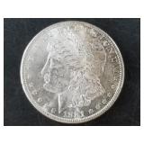 Morgan silver dollar:  1881 S low mint state