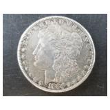 Morgan silver dollar:  1884