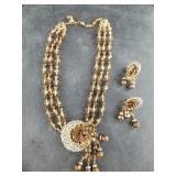 Necklace and earring set, very ornate