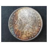 Morgan silver dollar:  1878  with 7 tail feathers