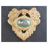 Beautiful Art Deco brooch with an imitation polish