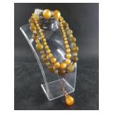 Lucite moon glow jewelry set