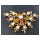 Judy Lee rhinestone fashion brooch