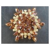 Lovely faceted fashion brooch vintage Juliana D&E