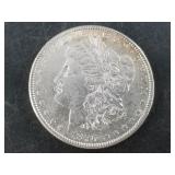 Morgan silver dollar:  1896