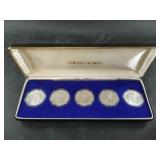 Fantastic silver Eagle set: 1986-1990   Five sover
