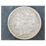 Morgan silver dollar:  1880 CC