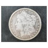 Morgan silver dollar:  1891