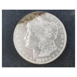 Morgan silver dollar:  1886