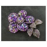 Vintage rhinestone fashion brooch