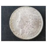Morgan silver dollar:  1890