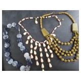 Collection of 3 necklaces: 1 is made from sodalite
