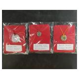 Variety of jadeite pendants with cords or sterling