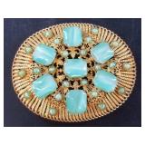 Lovely vintage Art Nouveau Revival filigree fashio