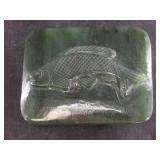 Fabulous Alaskan Kobuk jade carved belt buckle