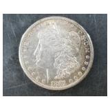 Morgan silver dollar:  1881 S