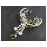 Lovely faceted fashion brooch vintage 1960s