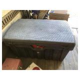 Contico heavy duty plastic storage box with enamel