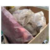 Box lot of fishing gear, fly tying parts, etc.