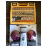 Magnetic trimmer light set and a wood router set